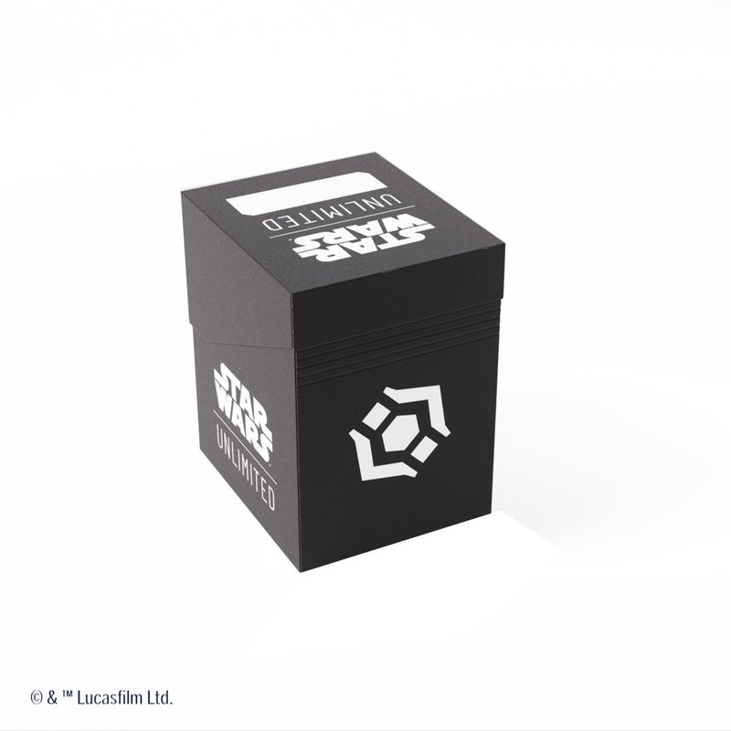 Gamegenic Star Wars Unlimited SOFT CRATE - Full-Color Printed & Officially Licensed Durable Deck Box, Holds 60 Double-Sleeved Cards, Perfect for TCGs and LCGs, Black/White Design, Made - Image 2